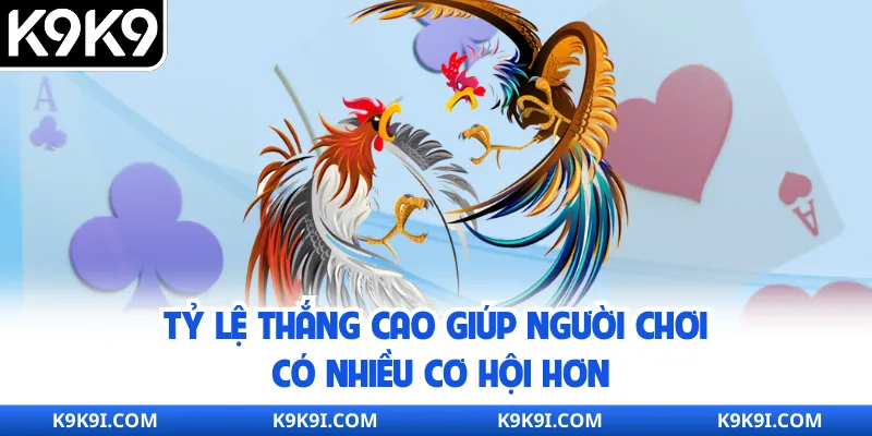Tỷ lệ thắng cao giúp người chơi có nhiều cơ hội hơn